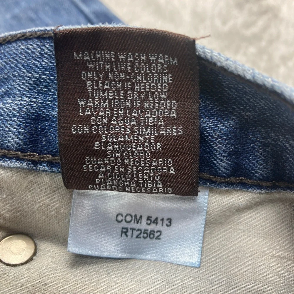 Perry‎ Ellis Jeans Mens Straight Leg Denim Medium Wash 100% Cotton 36x30